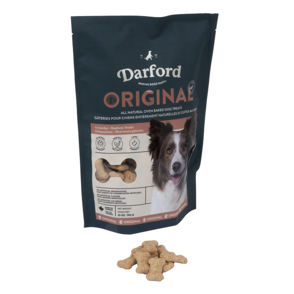 Darford Original Oven-Baked Crunchy Bones Dog Treats - 35 oz