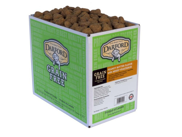 Darford Oven Baked Grain Free Dog Treats Peanut Butter with Mixed Veggies - Regular - Mixed Veggies