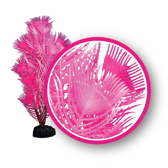 Weco Products Dream Series Princess Feather Aquarium Plant - Pink - 9 in