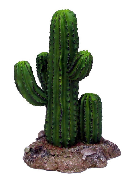 Weco Products Wecorama Badlands Saguaro Cactus Terrarium Ornament - Brown - 8666