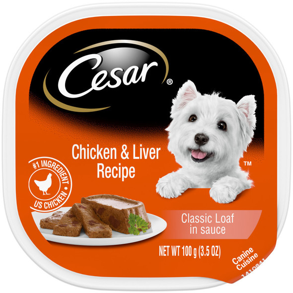 Cesar Classic Loaf in Sauce Adult Wet Dog Food - Chicken & Liver - 3.5 oz