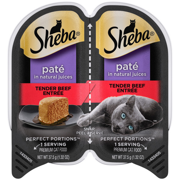 Sheba Perfect Portions Pate Wet Cat Food - Teder Beef - 2.6 oz