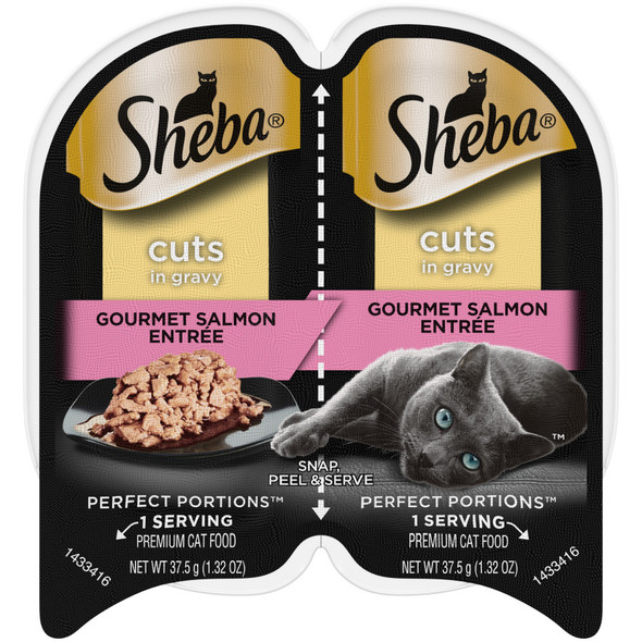Sheba Perfect Portions Cuts in Gravy Wet Cat Food - Gourmet Salmon - 2.6 oz