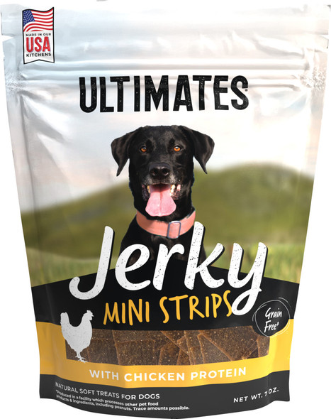 Ultimates Jerky Mini Strips Dog Treats - Chicken - 7 oz