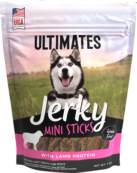 Ultimates Jerky Mini Sticks Dog Treats - Lamb - 7 oz