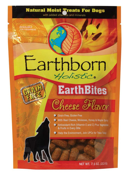 Earthborn Holistic EarthBites Grain-Free Soft Dog Treats - Cheese - 7.5 oz