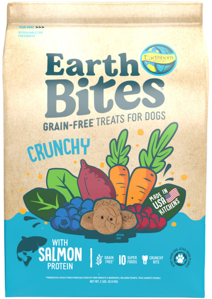 Earthborn Holistic EarthBites Crunchy Dog Treats - Salmon & Pumpkin - 2 lb