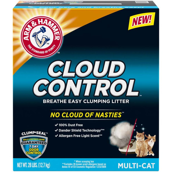 Arm & Hammer Cloud Control Multi-Cat Clumping Cat Litter - 28 lb