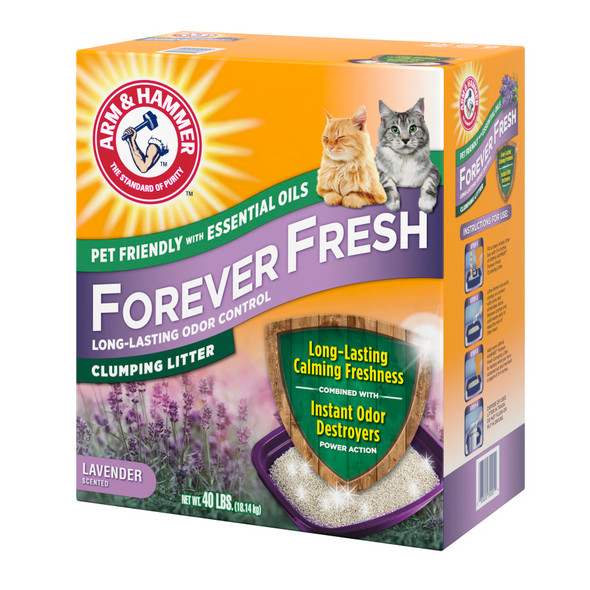 Arm & Hammer Forever Fresh Clumping Lavender Cat Litter - 40 lb