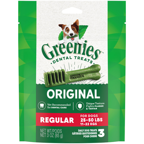 Greenies Dog Dental Treats - Original - 3 oz