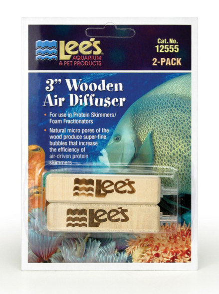 Lee's Aquarium & Pet Products Wooden Air Diffuser - Tan - 3 in