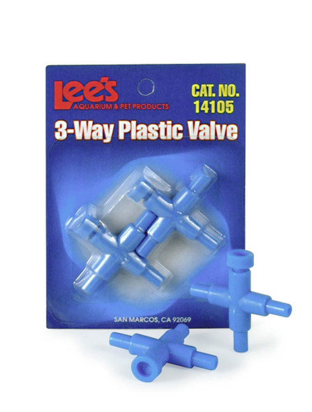 Lee's Aquarium & Pet Products Plastic Valve for Aquarium Pumps - 3-Way