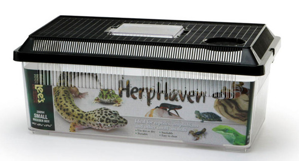 Lee's Aquarium & Pet Products HerpHaven Breeder Box - Black - 14.37In X 5.88 in