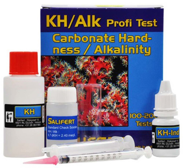 Salifert Carbonate Hardness & Alkalinity (KH/Alk) Profi-Test Kit - 100 - 200 Tests