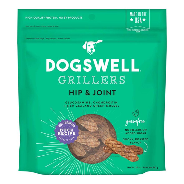 Dogswell Hip & Joint Grillers Grain-Free Dog Treats - Duck - 20 oz