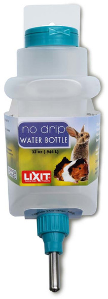 Lixit No Drip Top Fill Water Bottle Rabbit and Guinea Pig - White - 0378