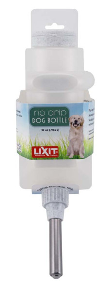 Lixit Top Fill Dog Water Bottle - White - 32 oz