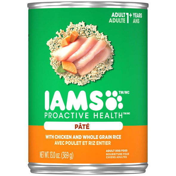 IAMS Proactive Health Pat Adult Wet Dog Food - Chicken & Rice - 13.2 oz