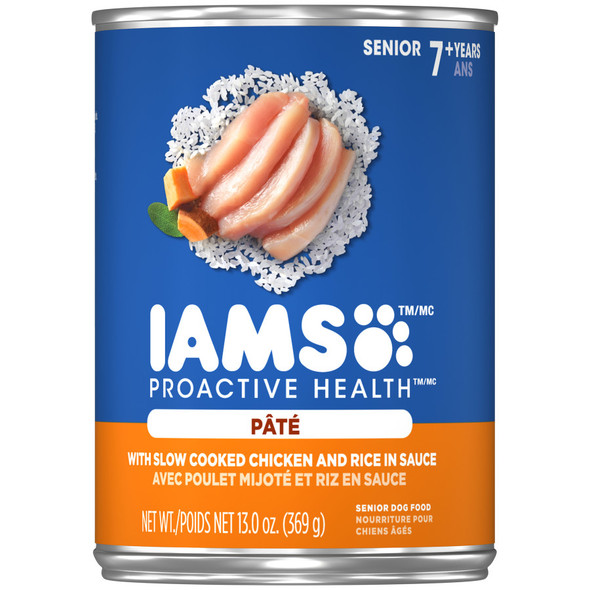 IAMS Proactive Health Pat Senior Wet Dog Food - Chicken & Rice - 12.3 oz