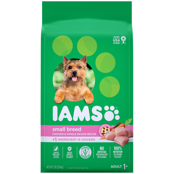 IAMS Small & Toy Breed Adult Dry Dog Food - Real Chicken - 7 lb