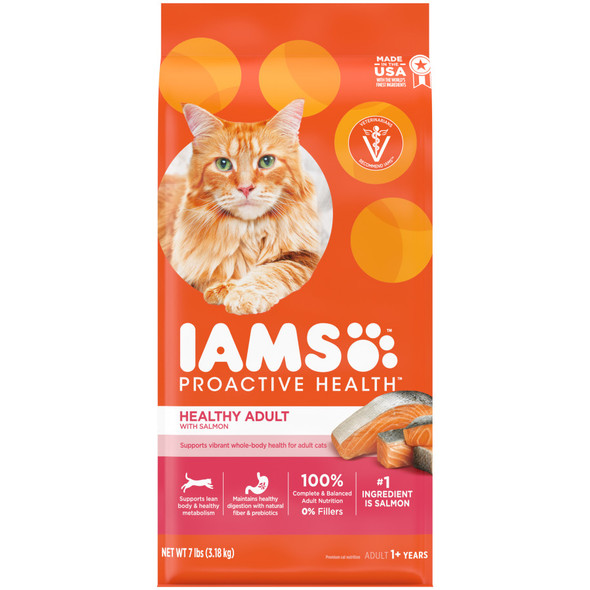 IAMS Proactive Health Adult Dry Cat Food - Salmon - 7 lb