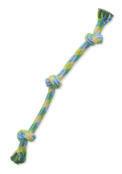 Mammoth Pet Products Braidys 3 Knot Rope Tug Dog Toy - Assorted - 20 in