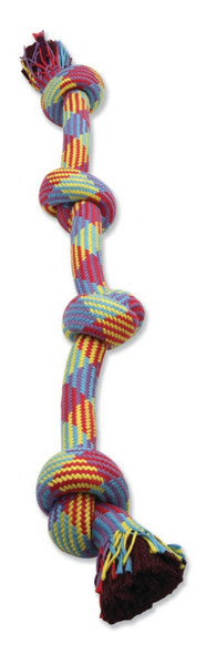 Mammoth Pet Products Braidys 4 Knot Rope Tug Dog Toy - Multi-Color - 34 in