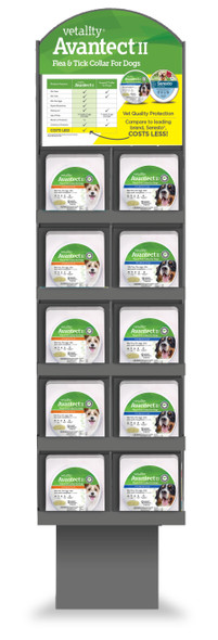 Vetality Avantect II Flea & Tick Collar Display - 20 ct