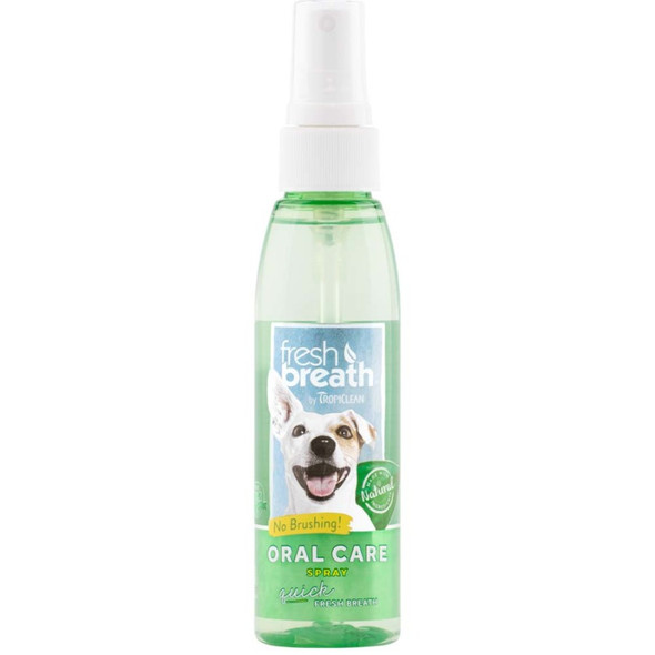 TropiClean Fresh Breath Oral Care Spray for Dogs - 4 fl oz