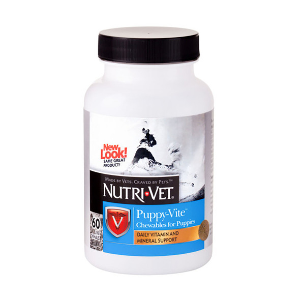 Nutri-Vet Puppy-Vite Liver Chewables - 60 ct