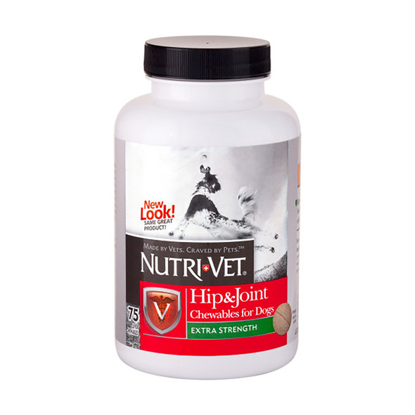 Nutri-Vet Hip & Joint Plus Liver Chewables - 75 ct