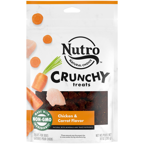 Nutro Products Crunchy Dog Treats - Carrot - 10 oz