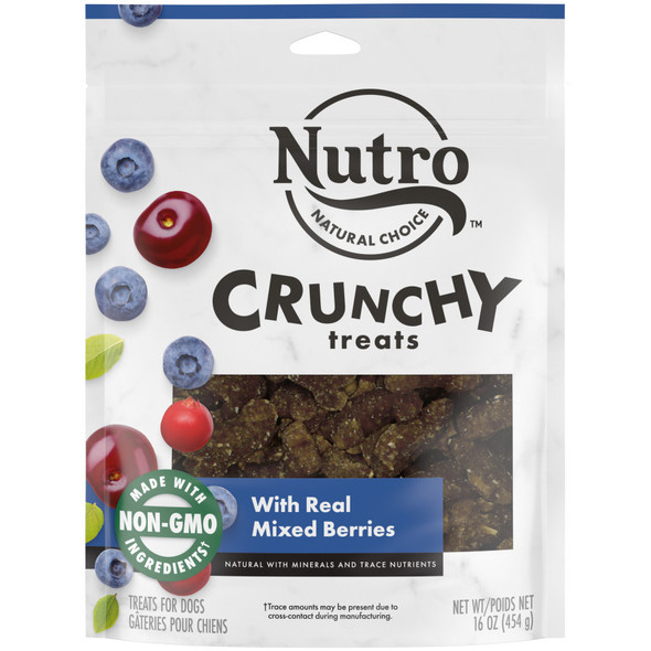 Nutro Products Crunchy Dog Treats - Mixed Berry - 16 oz