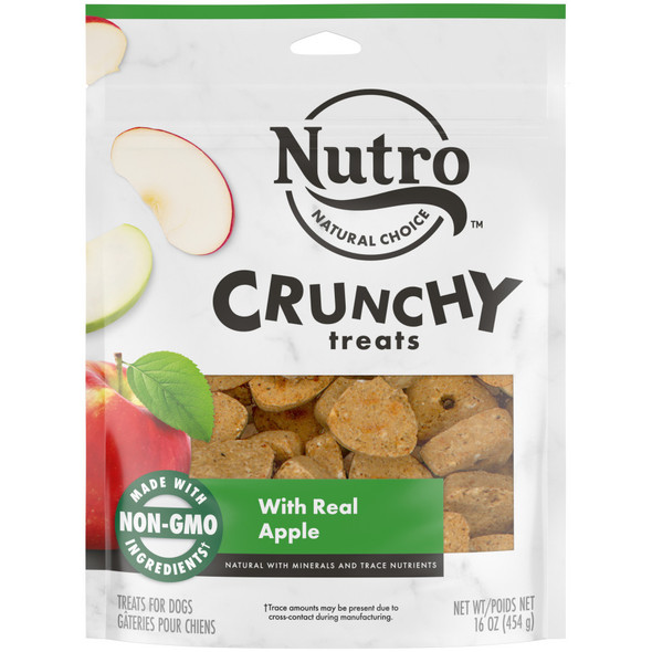 Nutro Products Crunchy Dog Treats - Apple - 16 oz