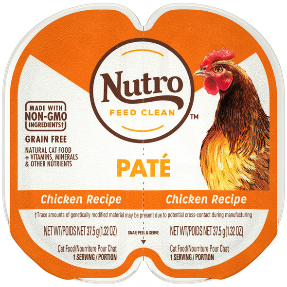 Nutro Products Perfect Portions Grain Free Pat Adult Wet Cat Food - Chicken - 2.6 oz