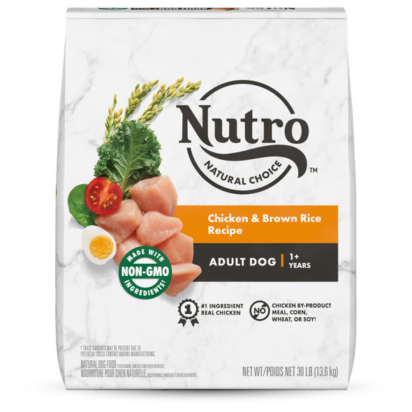 Nutro Products Natural Choice Adult Dry Dog Food - Chicken & Brown Rice - 30 lb