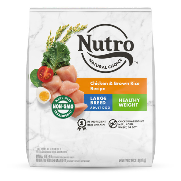 Nutro Products Natural Choice Healthy Weight Large Breed Adult Dry Dog Food - Chicken & Brown Rice - 30 lb
