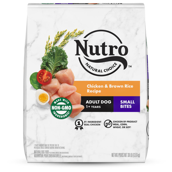 Nutro Products Natural Choice Small Bites Adult Dry Dog Food - Chicken & Brown Rice - 30 lb