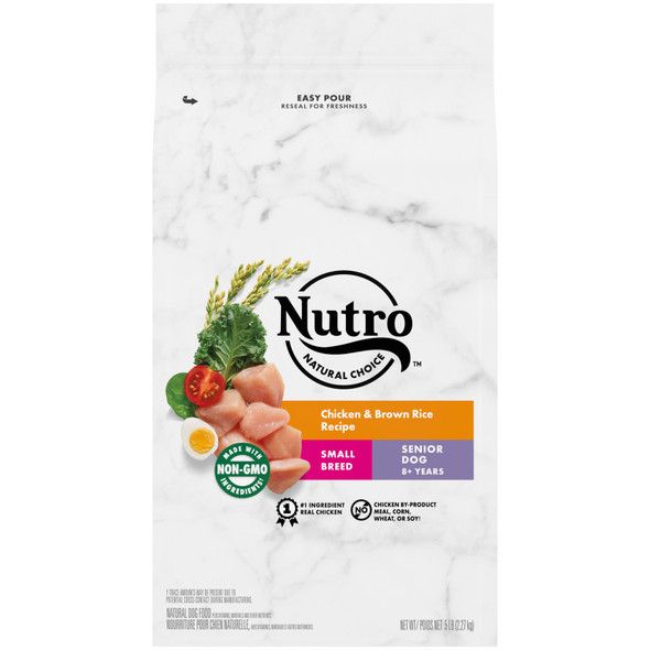 Nutro Products Natural Choice Small Breed Senior Dry Dog Food - Chicken & Brown Rice - 5 lb