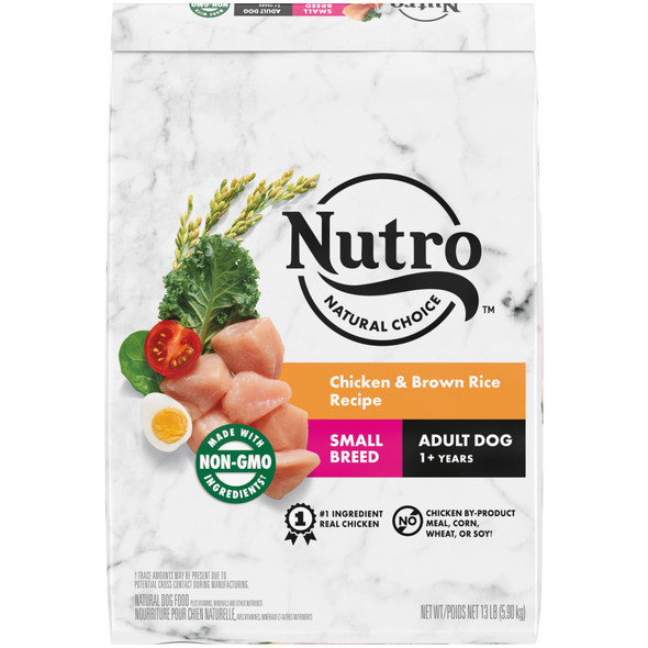 Nutro Products Natural Choice Small Breed Adult Dry Dog Food - Chicken & Brown Rice - 13 lb