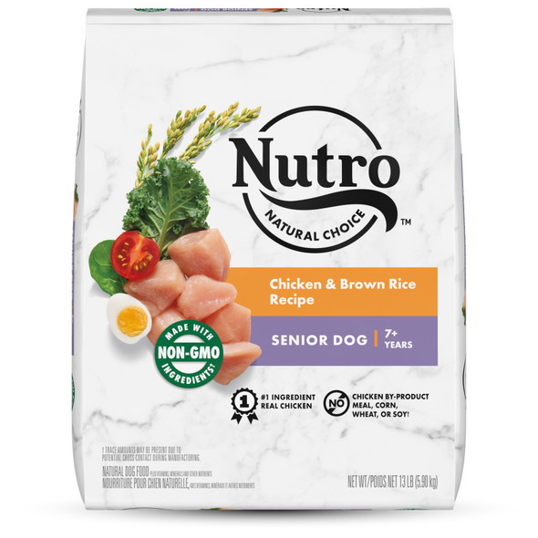 Nutro Products Natural Choice Senior Dry Dog Food - Chicken & Brown Rice - 13 lb