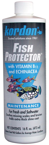 Kordon Fish-Protector with Vitamin B12 and Echinacea - 16 fl oz