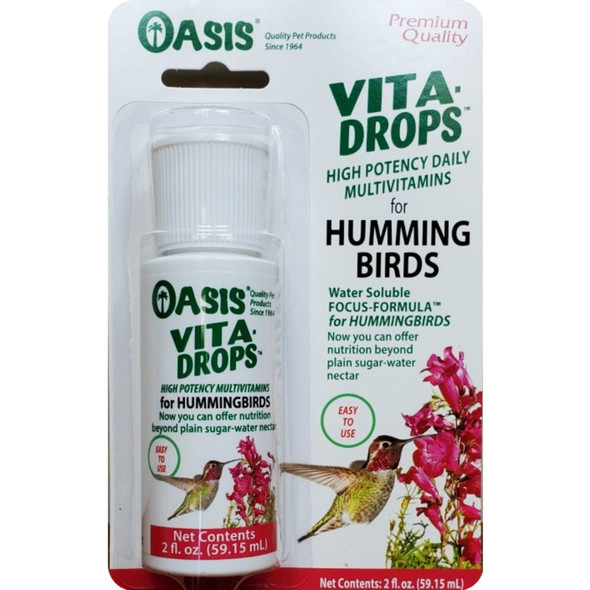 Oasis Vita Drops Multivitamin Supplement for Hummingbirds - 2 fl oz