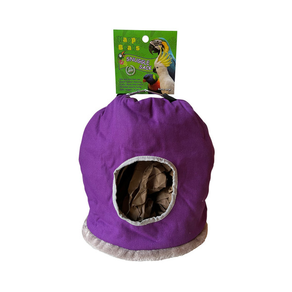 A & E Cages Happy Beaks Snuggle Sack Bird Hut - Assorted - XL
