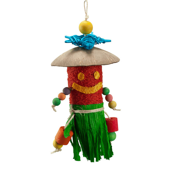 A & E Cages Nibbles Tiki Man Small Animal Toy - One Size