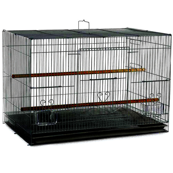 A & E Cages Flight Cage in Color Retail Box - Black - 24In X 16 in