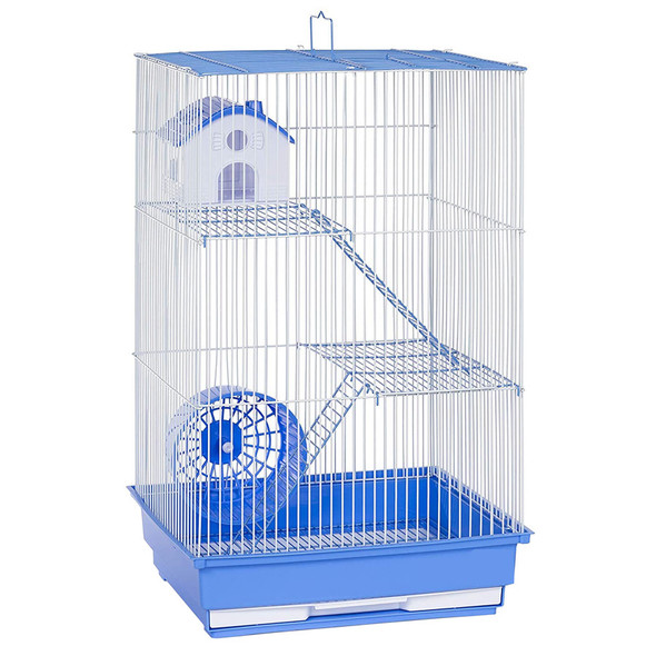 A & E Cages Nibbles Hamster & Gerbil Cage - Tall 3-Level - 14In X 11In X 22 in