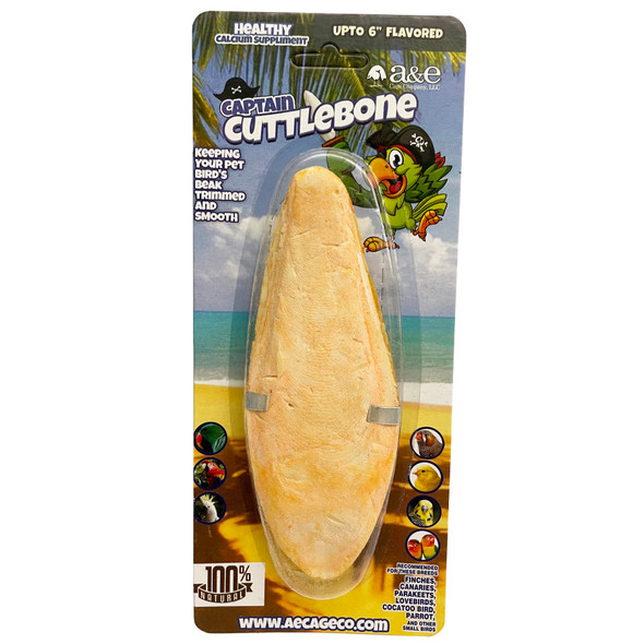 A & E Cages Flavored Cuttlebone - 6 in