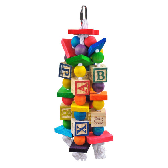 A & E Cages Happy Beaks The ABC Blocks Bird Toy - One Size
