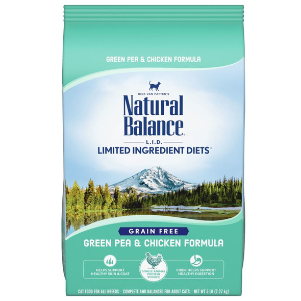 Natural Balance Pet Foods L.I.D. Dry Cat Food - Green Pea & Chicken - 5 lb